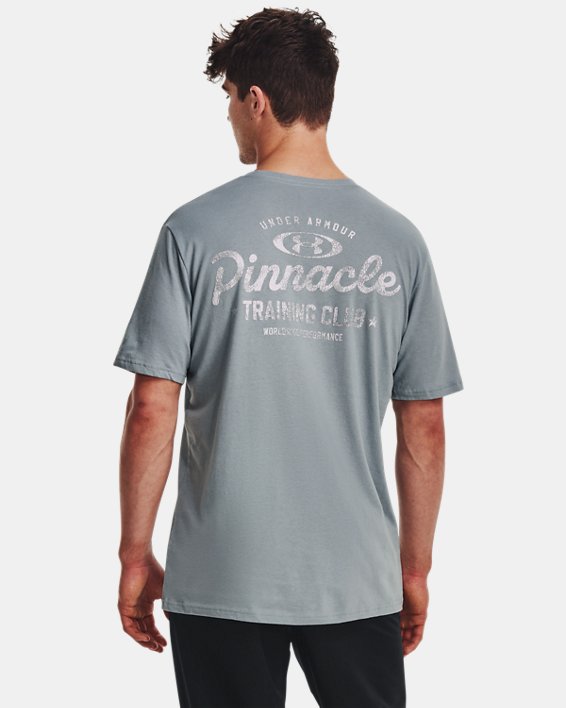 男士UA Pinnacle訓練短袖T恤 in Blue image number 1